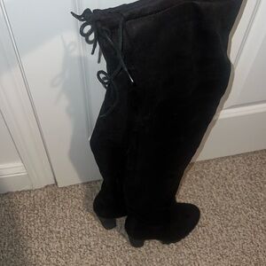 Charolette Russe Suede Thigh High Heeled Boots